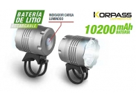 Linterna bici 1 LED CREE alta potencia 10200 mAh