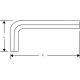 Llave hexagonal pavonada 2 Ref. 1995M 2