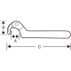 Llave gancho 32-75  BAHCO 2